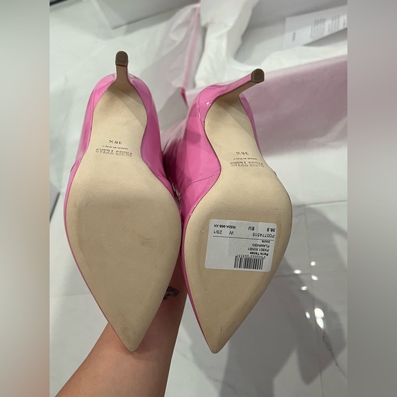 PARIS TEXAS pink Patent leather knee-high boots - Picture 5 of 8